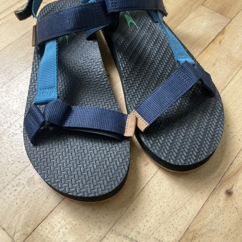 Crane Mens Casual Sandals blue summer Style Size‎ 12